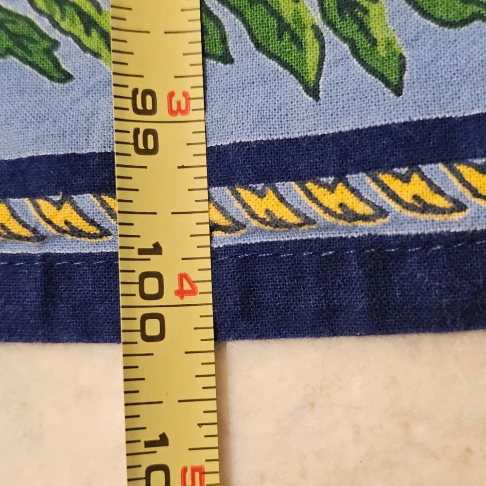 Williams Sonoma Blue Floral Bee Botanical French Country Tablecloth 64x104 VTG